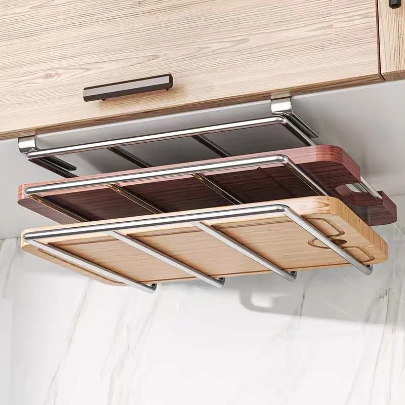 Rustproof Stainless Steel Kitchenware Storage Rack - EmporiumForAll