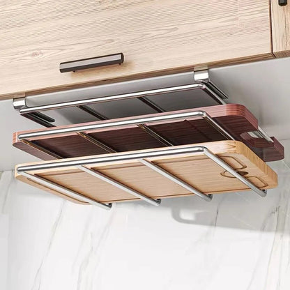 Rustproof Stainless Steel Kitchenware Storage Rack - EmporiumForAll