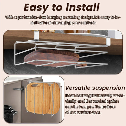 Rustproof Stainless Steel Kitchenware Storage Rack - EmporiumForAll