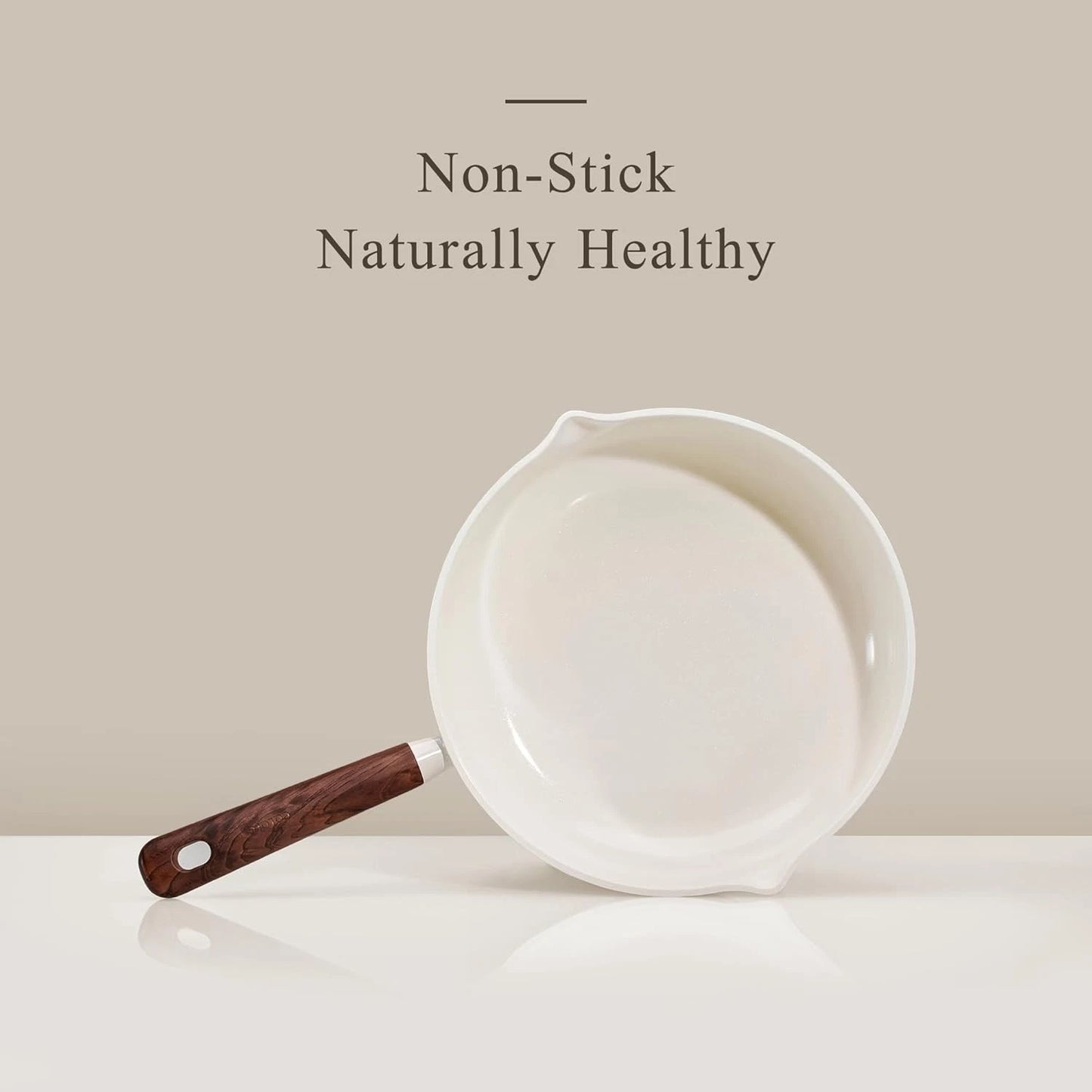 5PCS Ceramic Nonstick Frying Pan Set Easy Clean Skillets