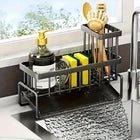 Stainless Sink Organizer Rack with Towel & Sponge Holder - EmporiumForAll