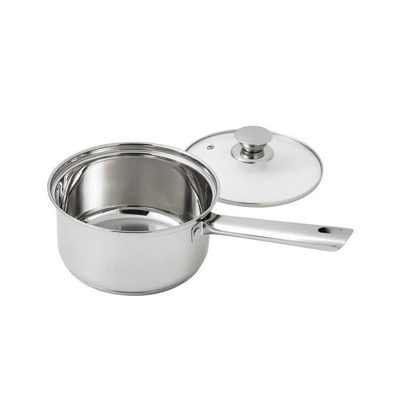 Stainless Steel 10 - Piece Cookware Set Induction Compatible Kitchen Essential New - EmporiumForAll
