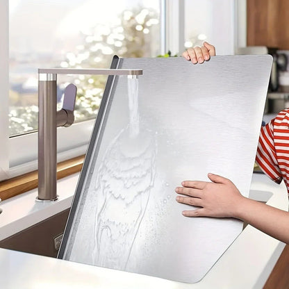 Stainless Steel Cutting Board for Dough, Chopping & More - EmporiumForAll