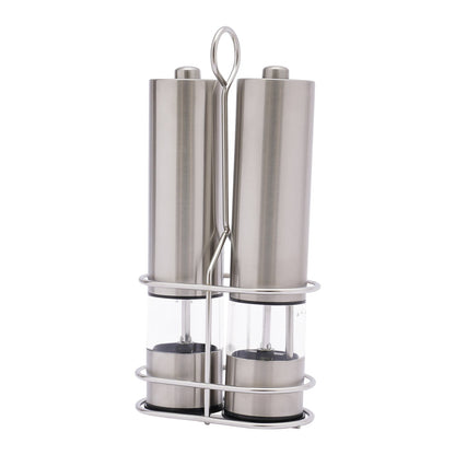 Stainless Steel Electric Salt & Pepper Grinder - Easy One - Touch - EmporiumForAll