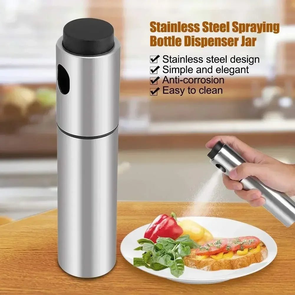 Stainless Steel Oil Sprayer 100ML - BBQ & Kitchen Essential - EmporiumForAll