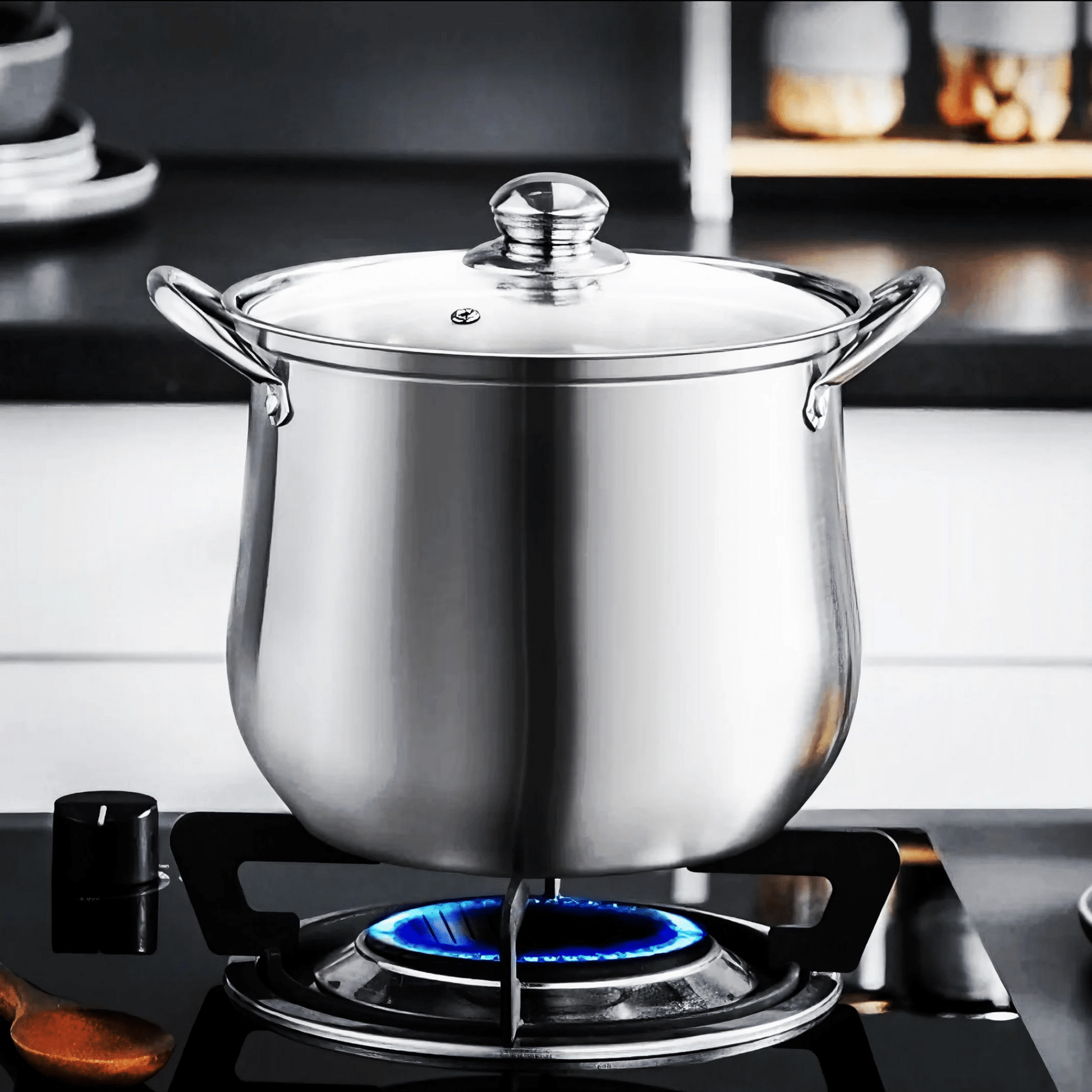 Stainless Steel Soup Pot - Large Capacity, Induction Ready - EmporiumForAll