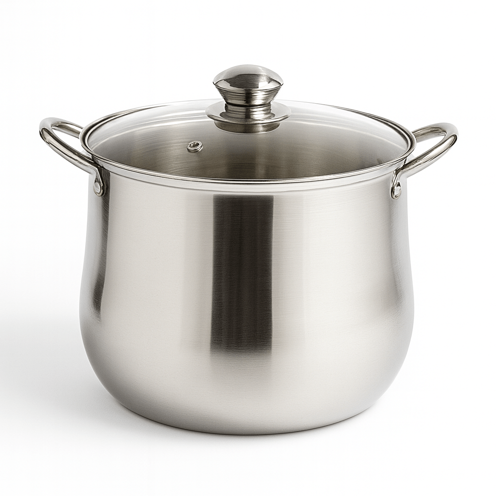 Stainless Steel Soup Pot - Large Capacity, Induction Ready - EmporiumForAll