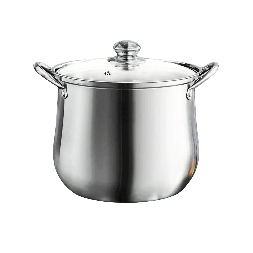Stainless Steel Soup Pot - Large Capacity, Induction Ready - EmporiumForAll