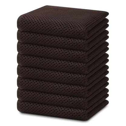 Ultra - Absorbent Cotton Kitchen Towels Fast Dry 8 - Pack Set - EmporiumForAll