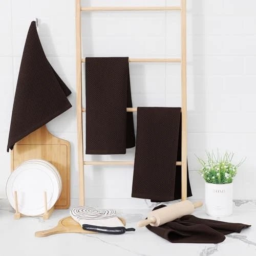 Ultra - Absorbent Cotton Kitchen Towels Fast Dry 8 - Pack Set - EmporiumForAll