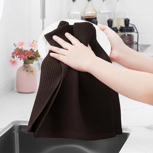 Ultra - Absorbent Cotton Kitchen Towels Fast Dry 8 - Pack Set - EmporiumForAll