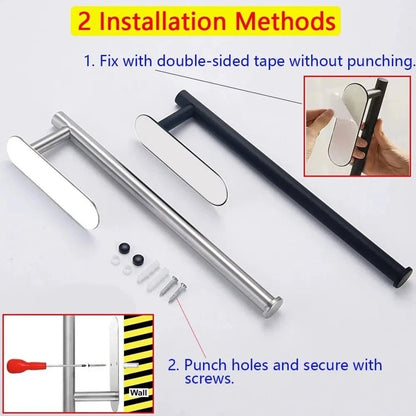 Under Cabinet Kitchen Paper Towel Holder Self - Adhesive Rack - EmporiumForAll