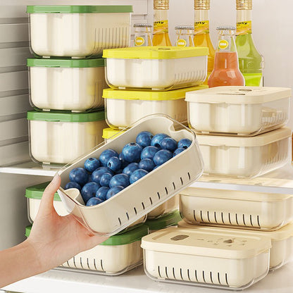 Vegetable Crisper Box - Double - Layer Food Organizer - EmporiumForAll