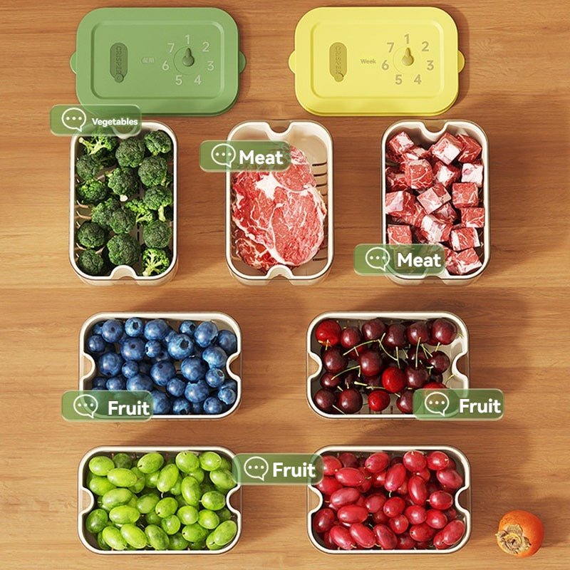 Vegetable Crisper Box - Double - Layer Food Organizer - EmporiumForAll