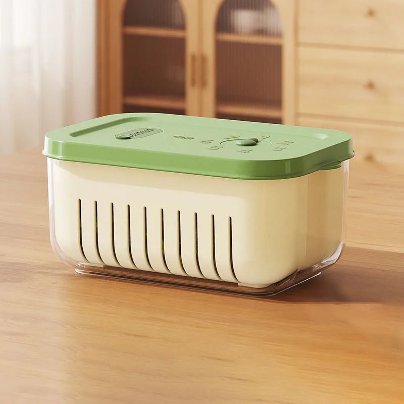 Vegetable Crisper Box - Double - Layer Food Organizer - EmporiumForAll