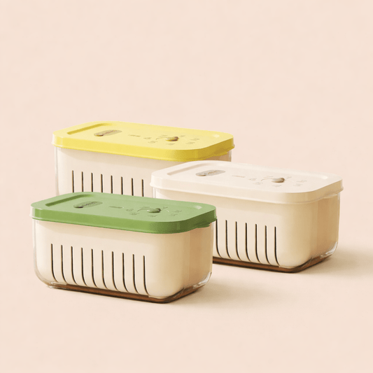 Vegetable Crisper Box - Double - Layer Food Organizer - EmporiumForAll