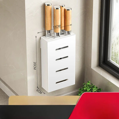 Wall - Mounted Knife Rack: No - Drill Kitchen Storage Solution - EmporiumForAll