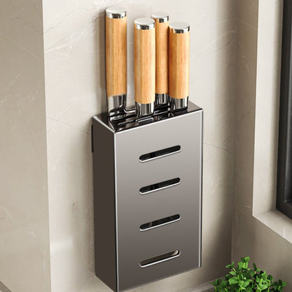 Wall - Mounted Knife Rack: No - Drill Kitchen Storage Solution - EmporiumForAll