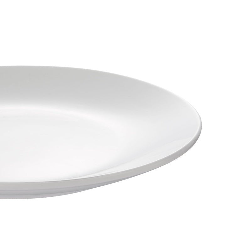 White Stoneware Dinnerware Set 12 - Piece: Dishwasher & Microwave Safe - EmporiumForAll