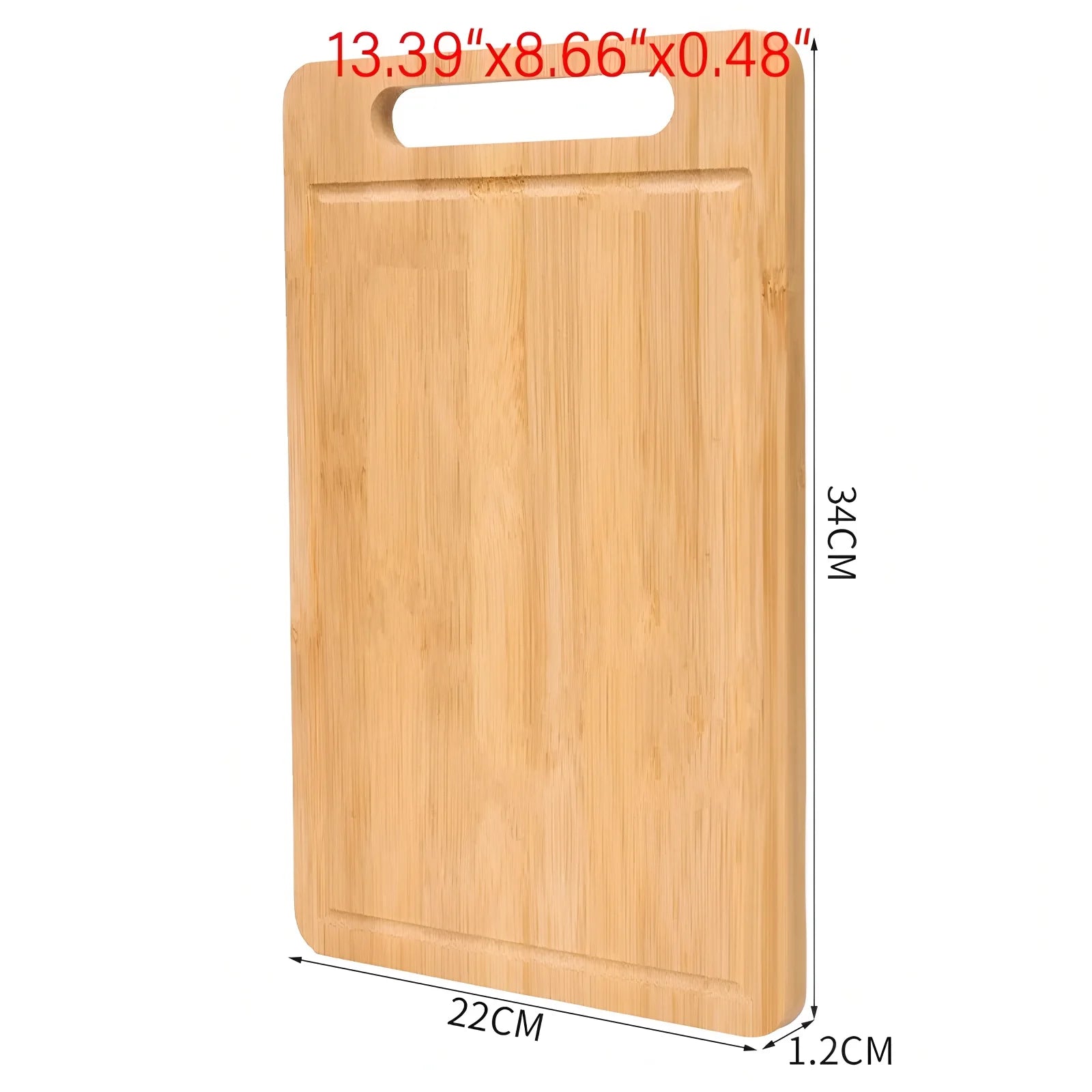 Wooden Cutting Board - Thick, Durable, Natural Bamboo - EmporiumForAll